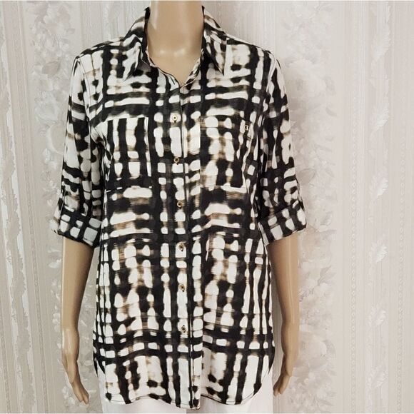 💖Host Pick💖Calvin Klein Printed Shirt - Picture 1 of 7